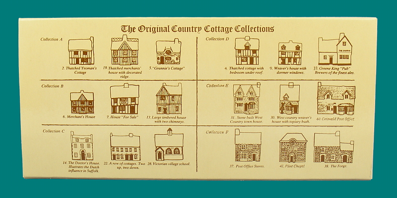 Image of Mudlen End Studio Country Cottage Set of 6 (Back)